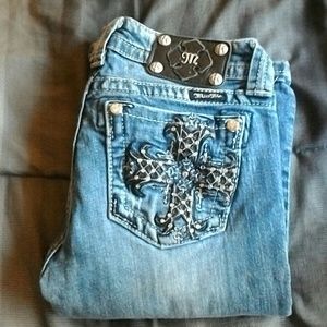 Miss Me Mid-Rise Bootcut Distressed Jeans